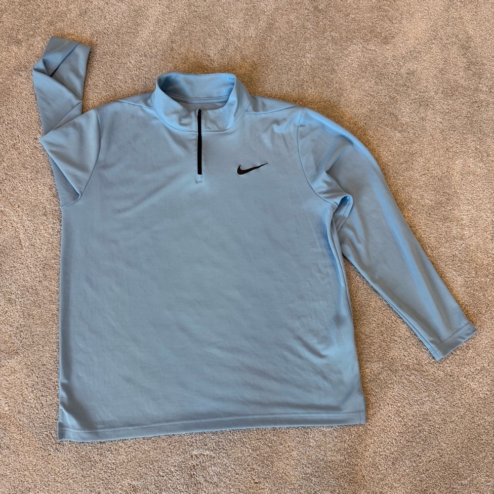 Nike Dri-FIT Sky 1/4 Zip Blue And Black Pullover
